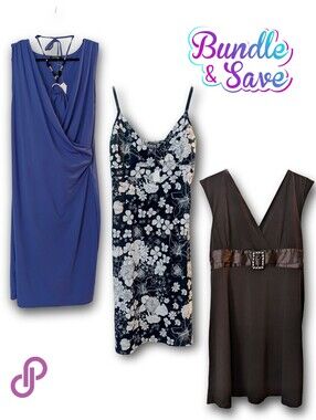 3 Size XL NEW Knee Length Dress Bundle